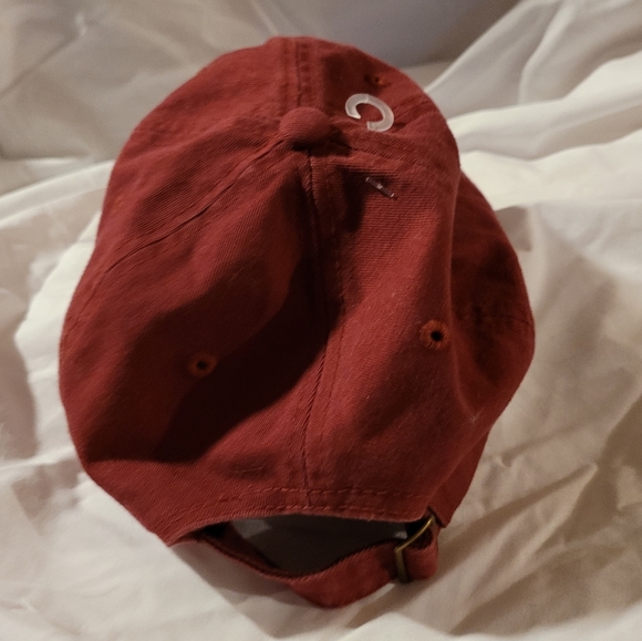 Women's Pineapple Hat Cap Strap Back Men Maroon Carbon Elements Adjustable Logo - Picture 4 of 9